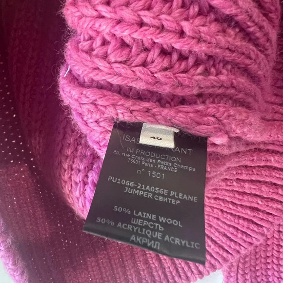 ISABEL MARANT ÉTOILE NWT Pleane Shaker Knit Sweater Jumper Pink 40 - Picture 13 of 14